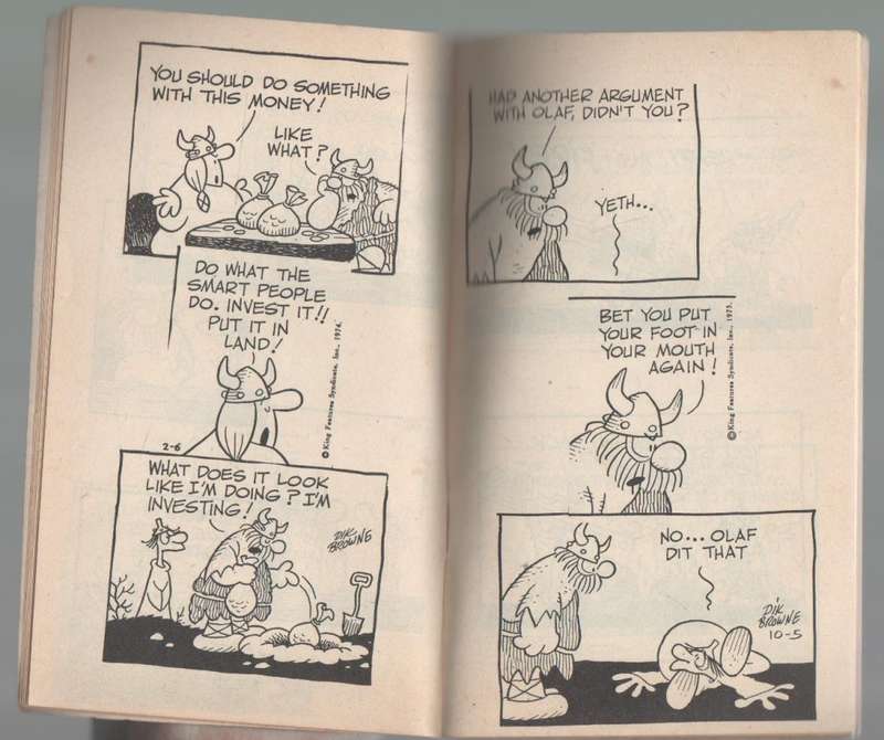TWO COMICS: BEETLE BAILEY BY MORT WALKER & HAGAR THE HORRIBLE BY DIK BROWNIE
