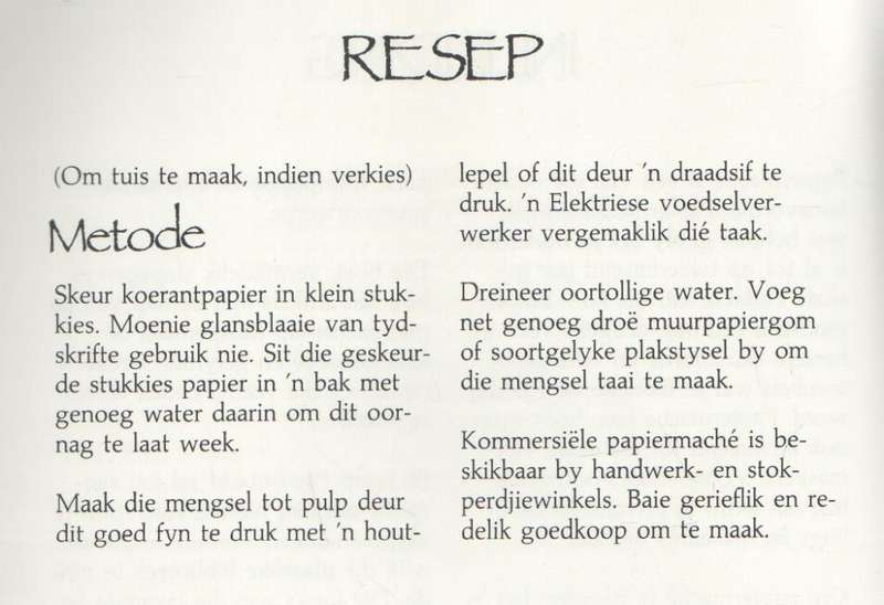 PAPIERMACHE - BERNARD PAUL(1 STE UITGAWE 1990)