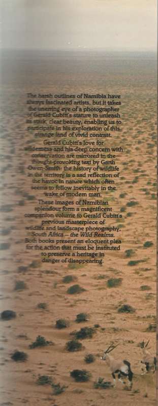 NAMIBIA THE UNTAMED LAND - GERALD CUBITT