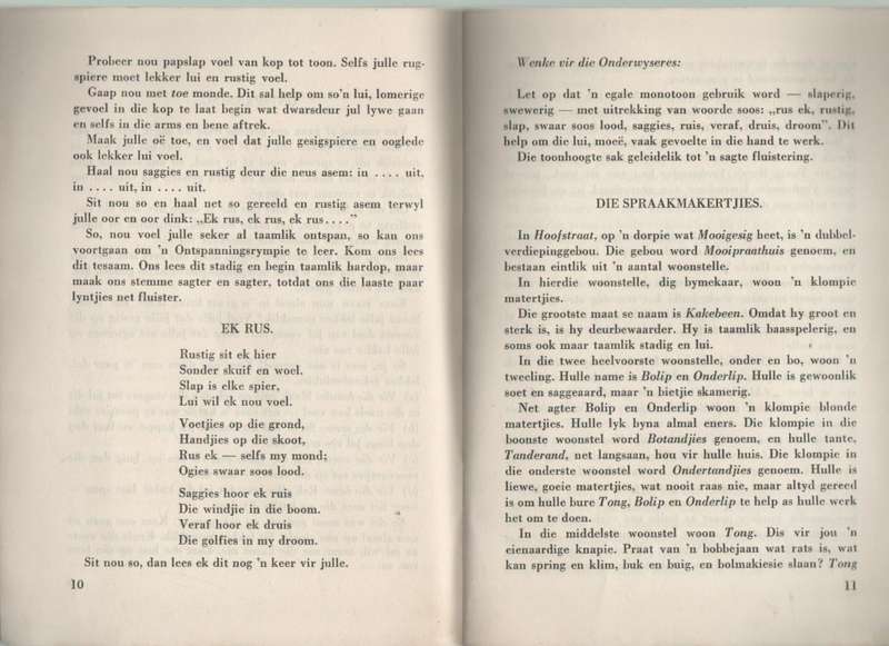 DERDE BOEKIE KLOKKIES LUI SPRAAKOPLEIDING - C J LOUBSER (JUTA GEV 1853)