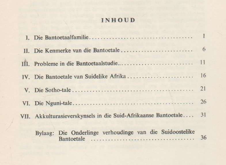 DIE BANTOETALE - E B VAN WYK  (1966)