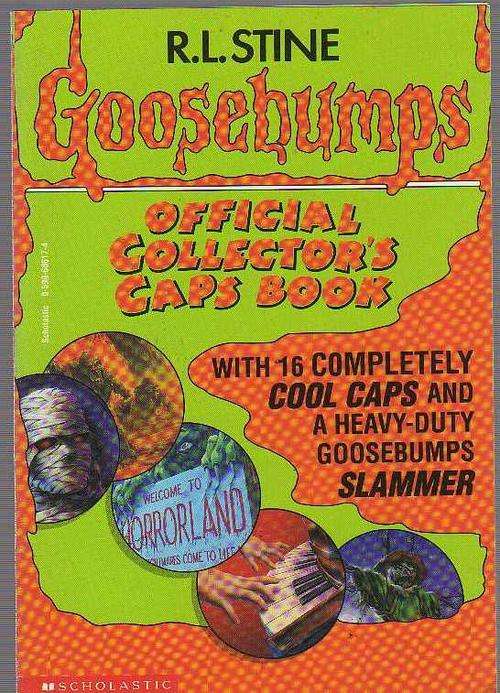 GOOSEBUMPS - R L STINE, OFFICIAL COLLECTORS CAPS BOOK - SCHOLASTIC (1995)
