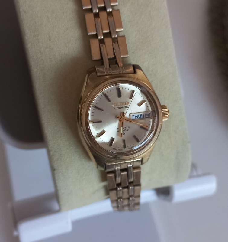Vintage 1979 Ladies Seiko Automatic Watch Gold Plated !!