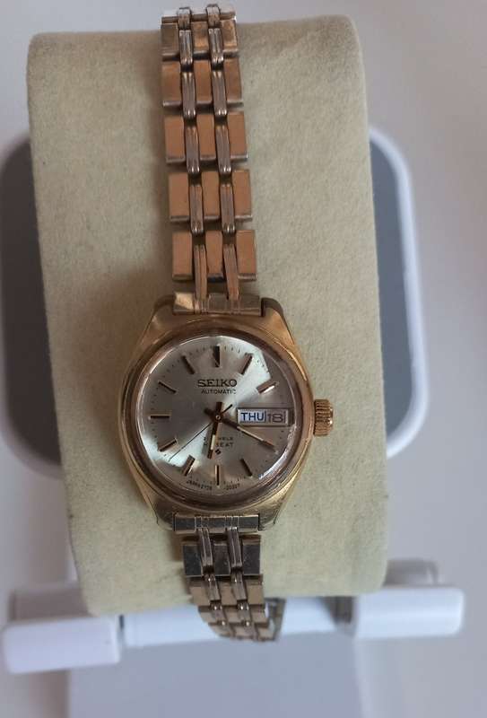 Vintage 1979 Ladies Seiko Automatic Watch Gold Plated !!