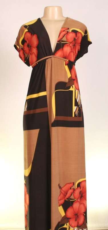 LONG PATTERN DRESS