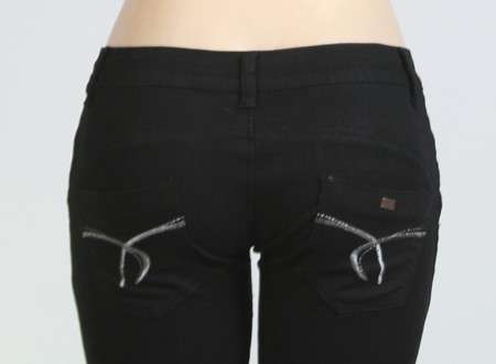 BLACK STRETCH SKINNY JEANS