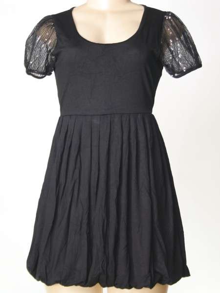 LONG TOP WITH SPARKLY SLEEVES