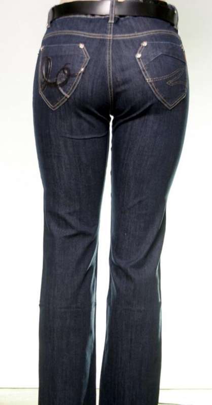 BLUE STRAIGHT LEG JEANS