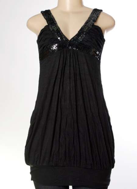 LONG TOP WITH SEQUINS