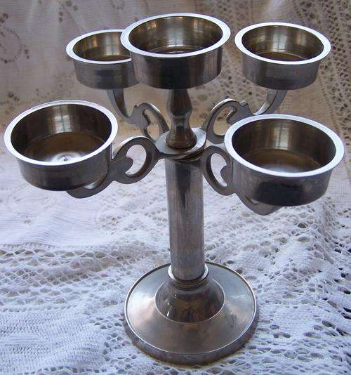 METAL CANDLELABRA - 5ARM