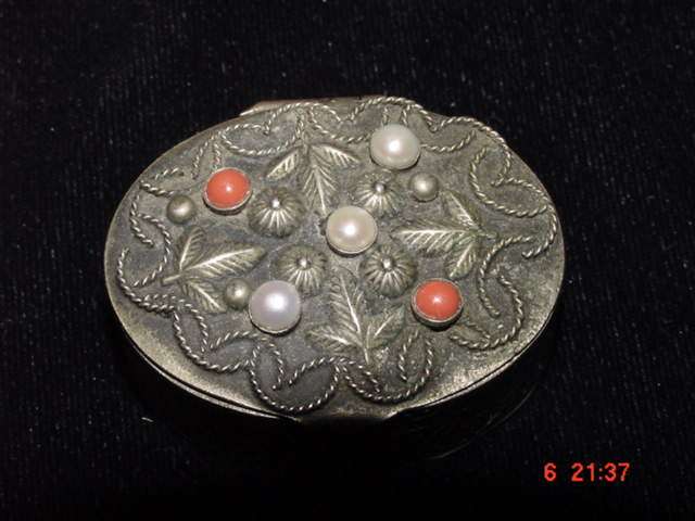 STERLING SILVER PILL BOX