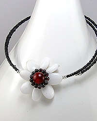Gorgeous Gemstone Flower Choker