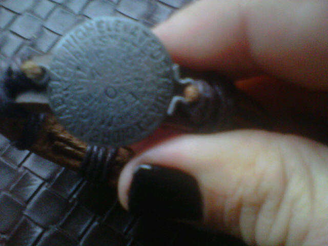 Symbol leather Bracelet