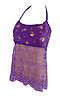 Stunning tie back see through midriff vest size 8 (UTTAM LONDON)