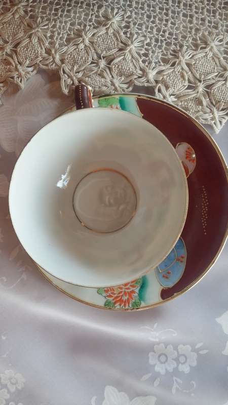 Antique 22-piece Japanese Satsuma Dragon Porcelain Tea Set - excellent condition