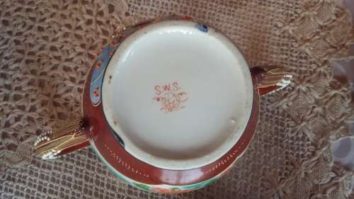 Antique 22-piece Japanese Satsuma Dragon Porcelain Tea Set - excellent condition