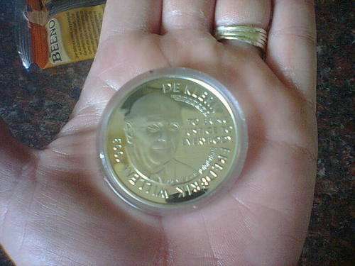 Mandela and De Klerk 1 oz silver proof coin 1993 Issued by the Mint of Norway to commemorate the awa