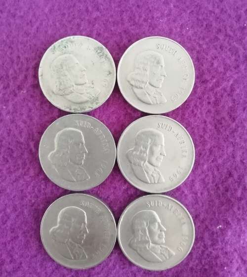 Twenty cents 4x1965 & 1x1966