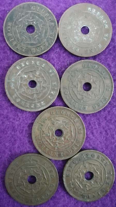 SOUTHERN RHODESIA HALF PENNIES