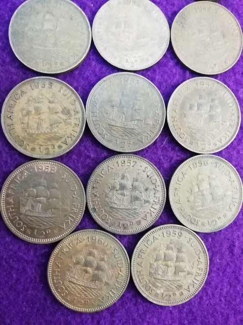 SOUTH AFRICAN 1/2 pennies