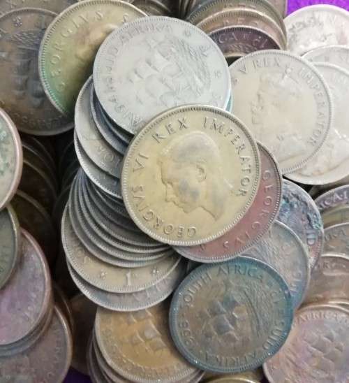 COLLECTION OF 1/4, 1/2 AND 1PENNIES