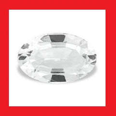 TOPAZ - DIAMOND WHITE OVAL FACET - 0.54cts
