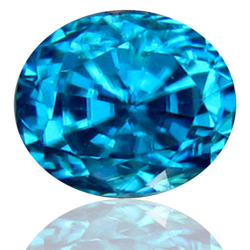 1.54ct 100% REAL *RARE* Natural ZIRCON - BLUE - CAMBODIA - ERV R 16'170.00