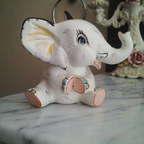 Wedgewood Haindpainted Baby Elephant