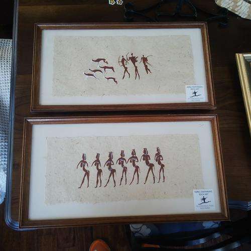 Kung (Bushman) Rock Art Pair