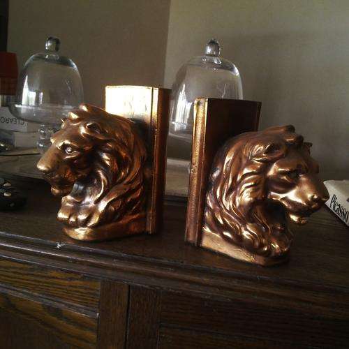 Bronze Gilt - Lion Bookends