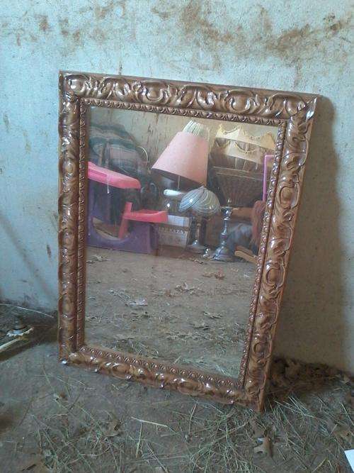 Moulded Wood Framed Mirror