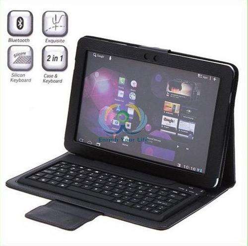 Leather Wireless Bluetooth Keyboard Case for Samsung GalaxyTab 2 10.1" INCH - P5100