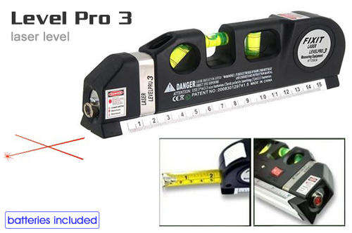 Laser Level Pro 3 with Tape Measure