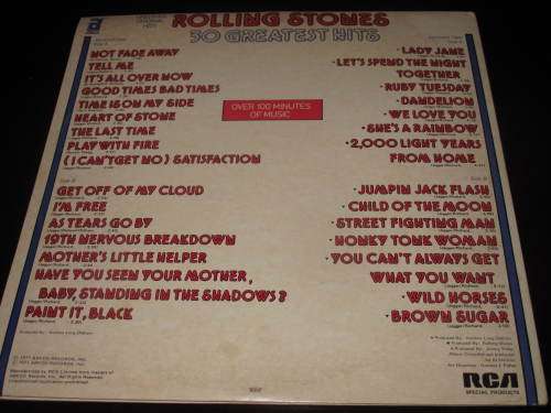 THE ROLLING STONES 2 LP 30 GREATEST HITS ORIGINAL VERY GOOD CONDITION VINYL RECORD