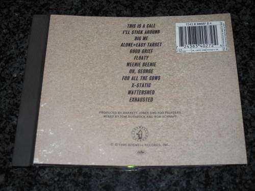 FOO FIGHTERS CDEST2266 U.K PRESS LIKE NEW AFRICAN MUSIC NERDS