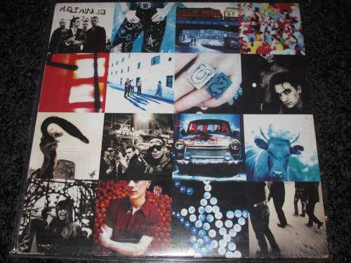 U2 ACHTUNG BABY WITHDRAWN / BANNED VINYL LP EUROPE 1991 PRESS U28 RECORD LP VINYL
