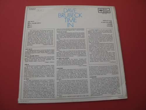 DAVE BRUBECK- TIME IN... ORIGINAL USA PRESSING VINYL RECORD