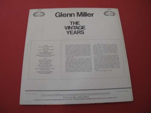 GLENN MILLER.- THE VINTAGE YEARS... ORIGINAL UK PRESSING VINYL RECORD