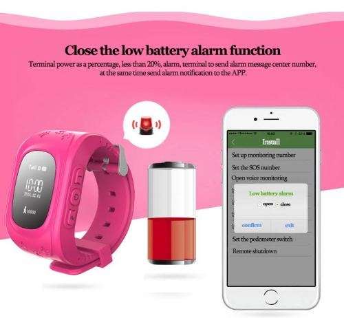 Q50 KID'S GPS TRACKING EMERGENCY SMARTWATCHES. PINK, BLACK, NAVY BLUE AND SKY BLUE