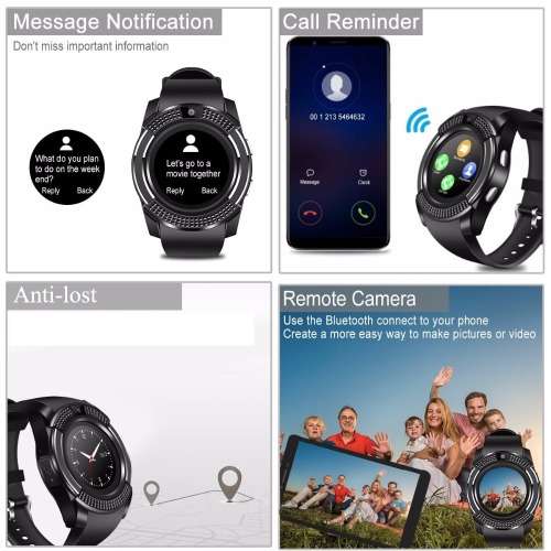 NEW V8 ANDROID BLUETOOTH, OWN SIM SLOT TO BE USED AS A STAND ALONE PHONE . BLACK WITH SILVER