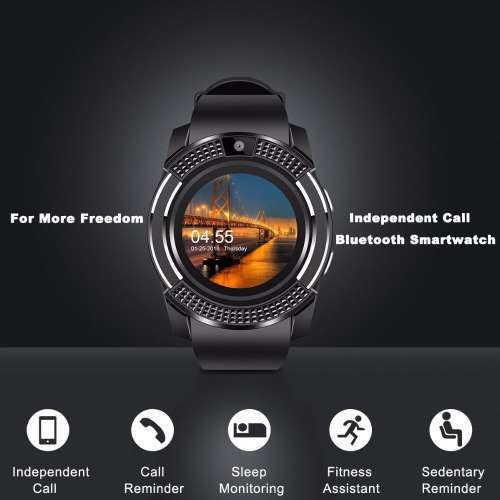 NEW V8 ANDROID BLUETOOTH, OWN SIM SLOT TO BE USED AS A STAND ALONE PHONE . BLACK WITH SILVER