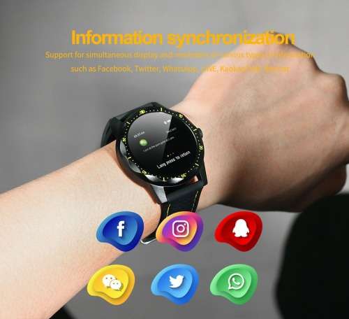 SKY 1 FITNESS HEALTH SPORT HEART RATE, BP, BLOOD OXYGEN. YELLOW AND WHITE