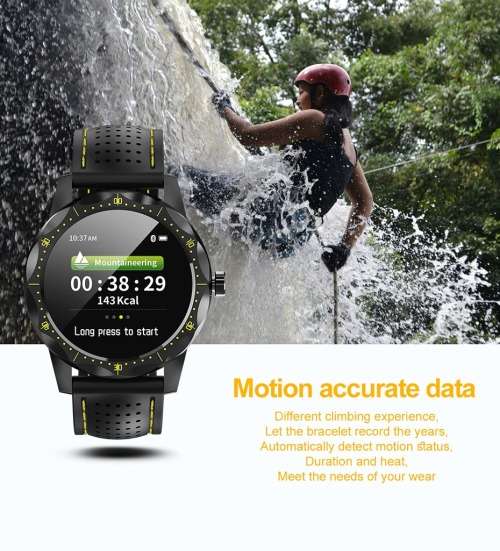 SKY 1 FITNESS HEALTH SPORT HEART RATE, BP, BLOOD OXYGEN. YELLOW AND WHITE