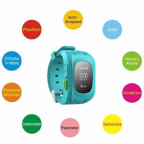 Q50 GPS TRACKING SOS EMERGENCY KIDS SMARTWATCHES. WHITE ONLY