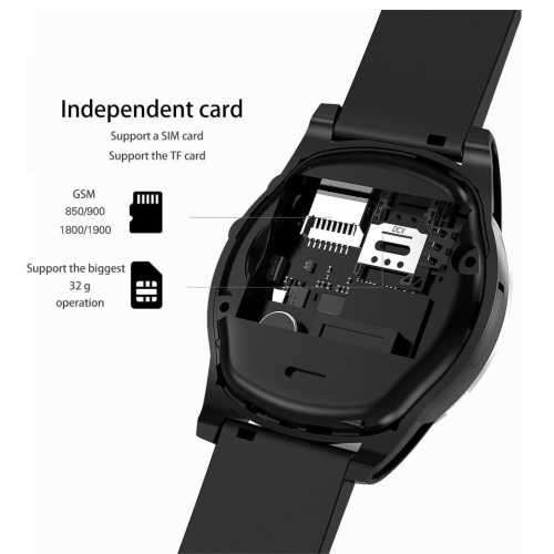 NEW SW98 BLUETOOTH WITH SIM SLOT CAMERA HD DISPLAY. BLACK WITH SILVER, RED