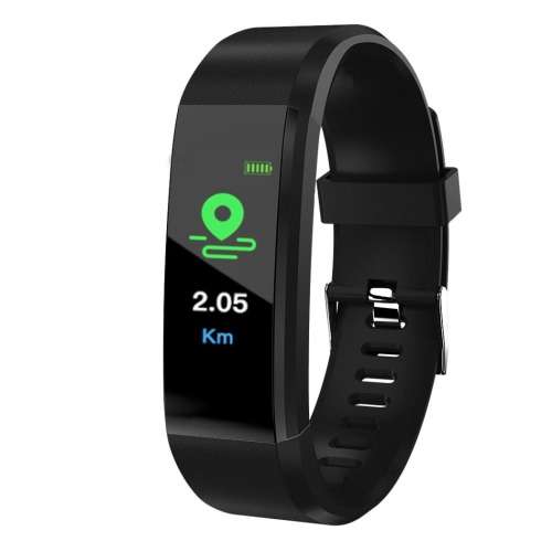 ID115 PLUS BLUETOOTH PEDOMETER HEART RATE BLOOD PRESSURE HEALTH BRACELET. BLACK, NAVY BLUE