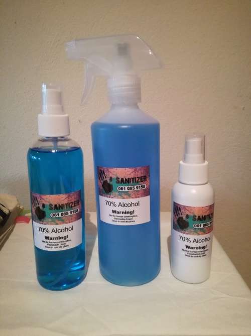 70% ALCOHOL HAND SANITIZER SPRAY 110ML WITH NOZZLE