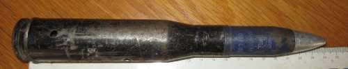 23 mm ZU-23 INERT Anti Aircraft Drill Round - South African Manufactured