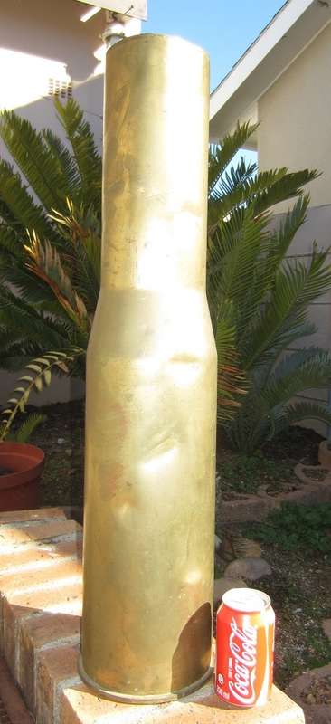 Soviet 115 mm Smooth Bore Brass Case for the T-62 Main Battle Tank