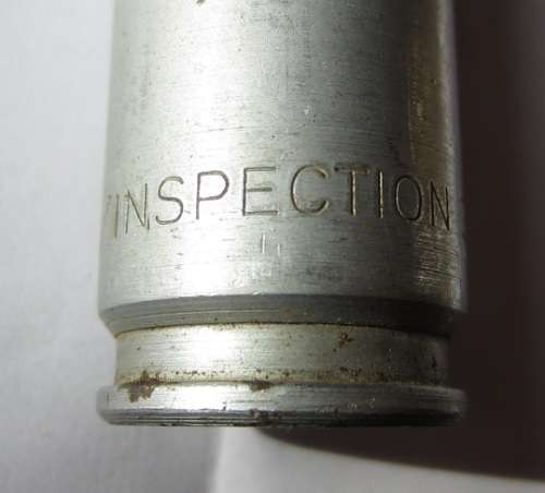Two 20 x 110 Hispano Suiza Drill / Inspection Rounds